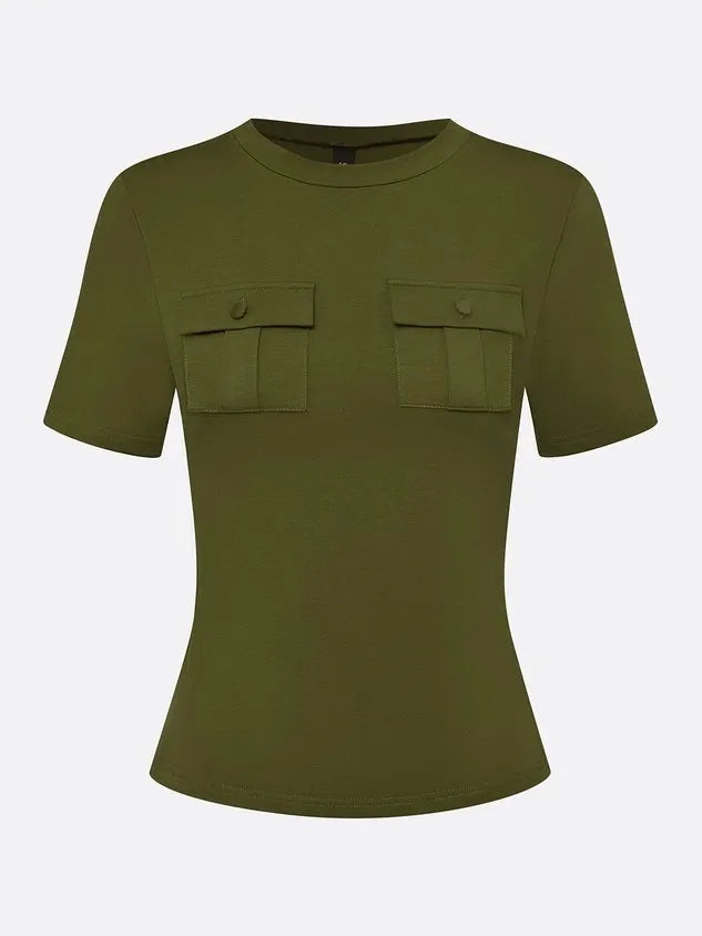 Casual Solid Slim Fit T-Shirt