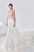 Fully embroidered wedding dress