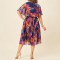 Floressa – Flowy Lined Chiffon Midi Dress