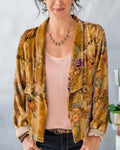 Vintage Floral Velvet Jacket