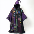 Tribal elements hooded printed robe dc6b