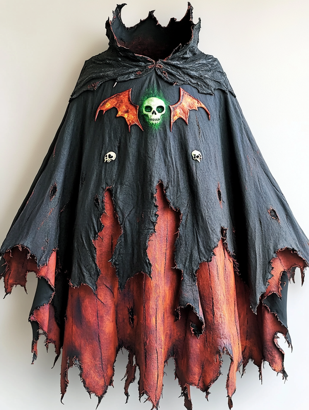 Halloween exaggerated design cape c348