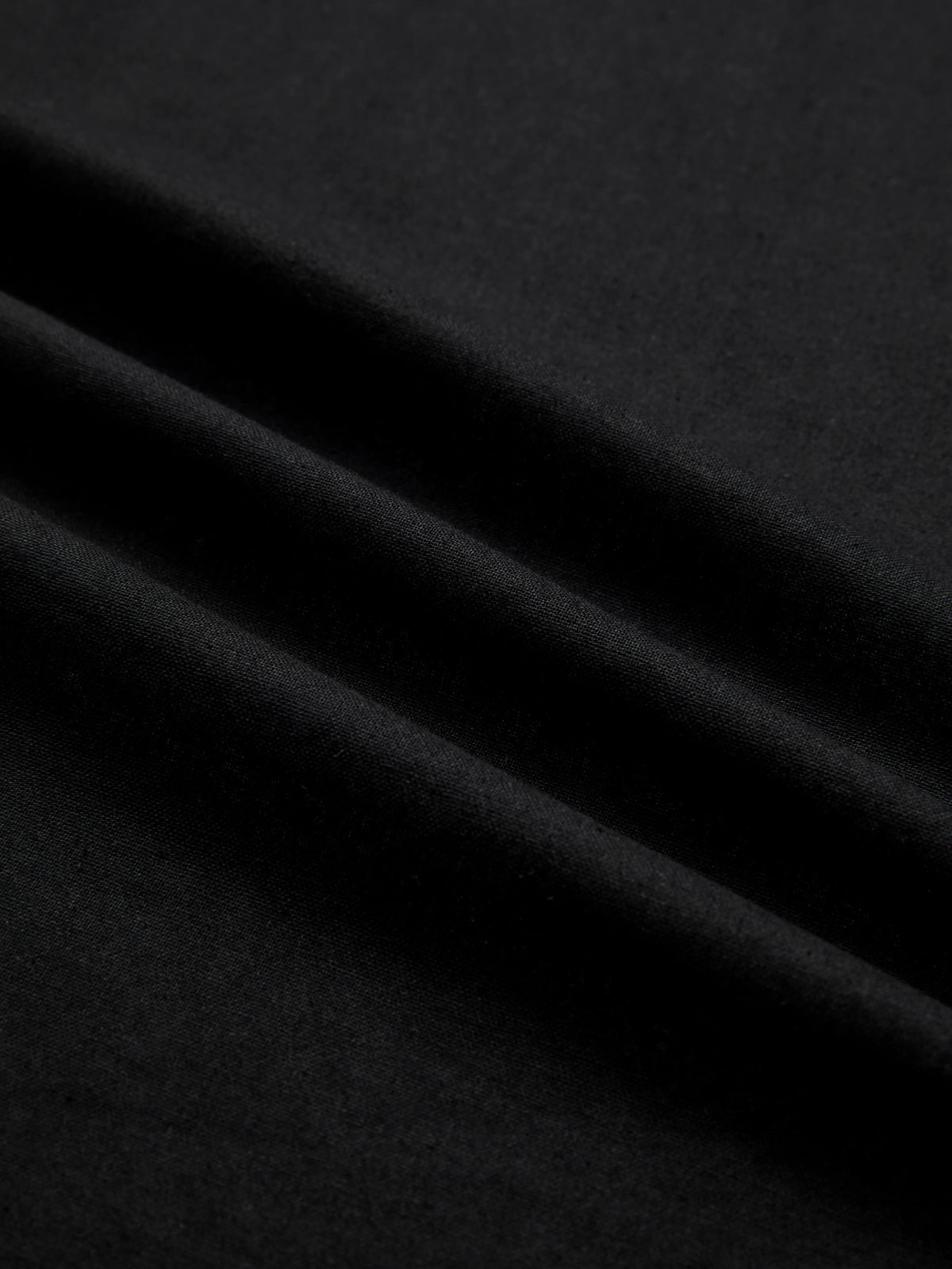 Linen Shirt, Half Sleeve, V Neck, Plain, Lace, French Vintage, Black