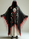 Halloween exaggerated design hooded cape  abf7