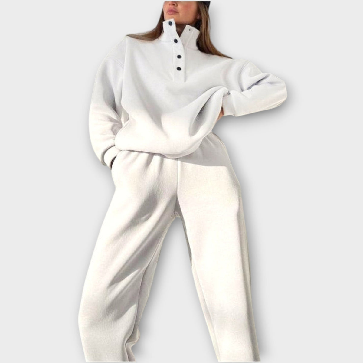 Relaxed Half-Button Lounge Set