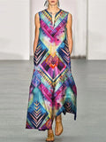 Bohemian Women's Casual Resort Sleeveless Long Dresses