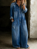 Denim Jumpsuit for Women | Casual One Piece Outfit