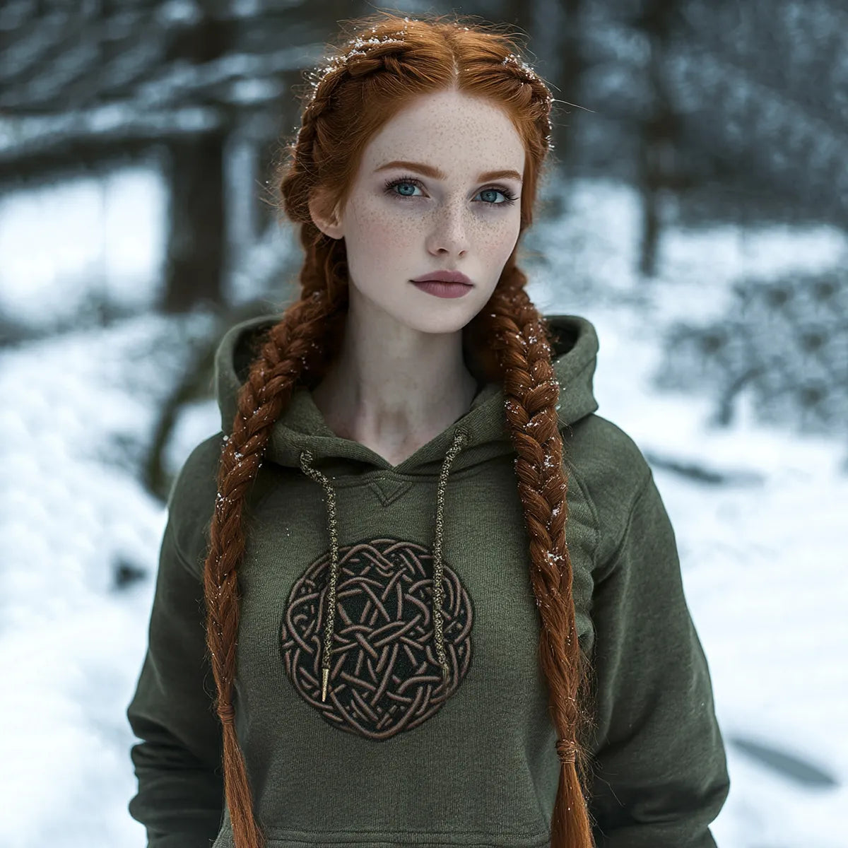 Vintage Tribal Celtic Chunky Cozy Hoodie