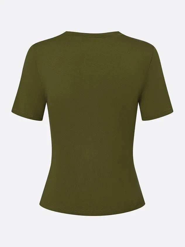 Casual Solid Slim Fit T-Shirt
