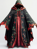 Halloween exaggerated design hooded cape e251