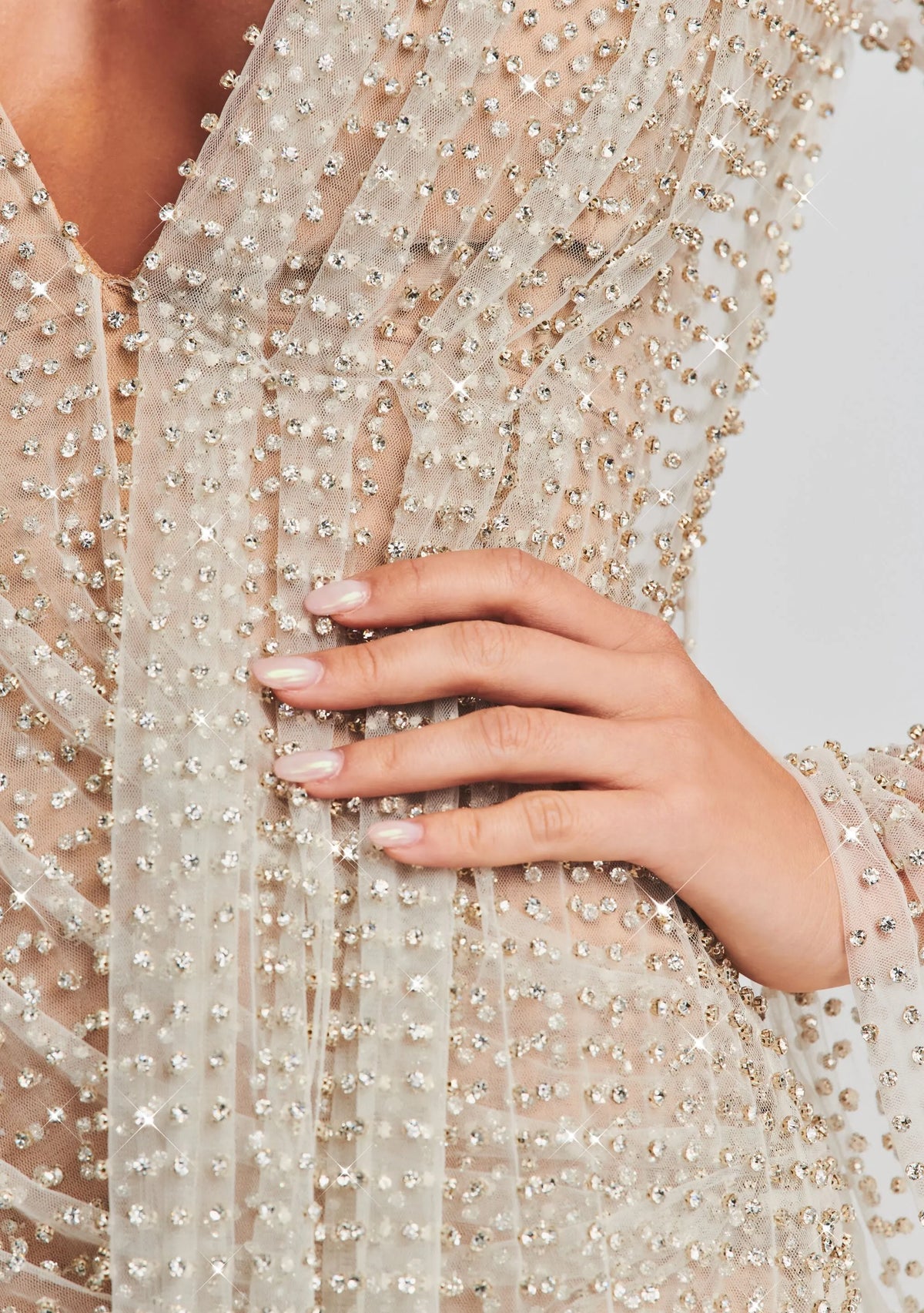 Opal Crystal Embellished Dress