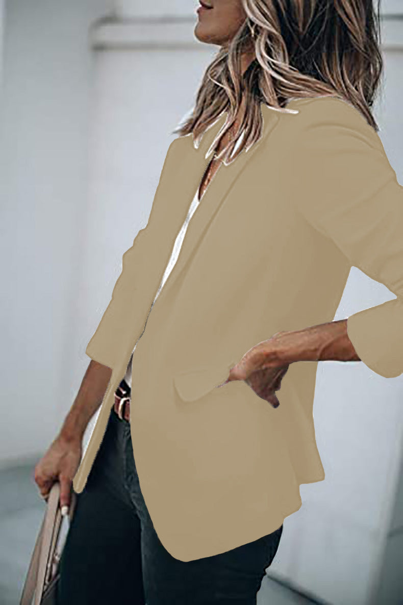 Casual Turndown Collar Coat