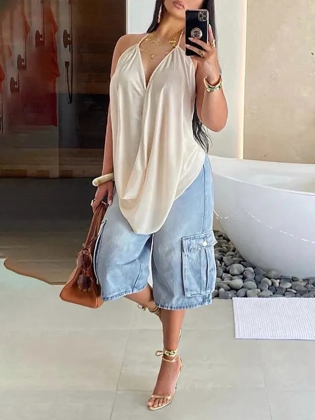 Casual Sheer Flowy Spaghetti Strap Camisole