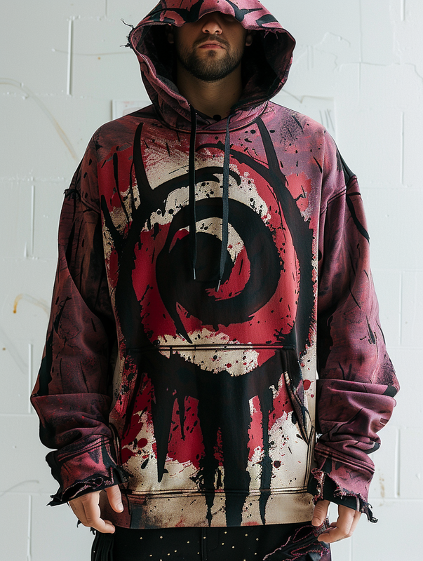 Men's autumn and winter Halloween theme fashion hooded sweatshirt 9a37