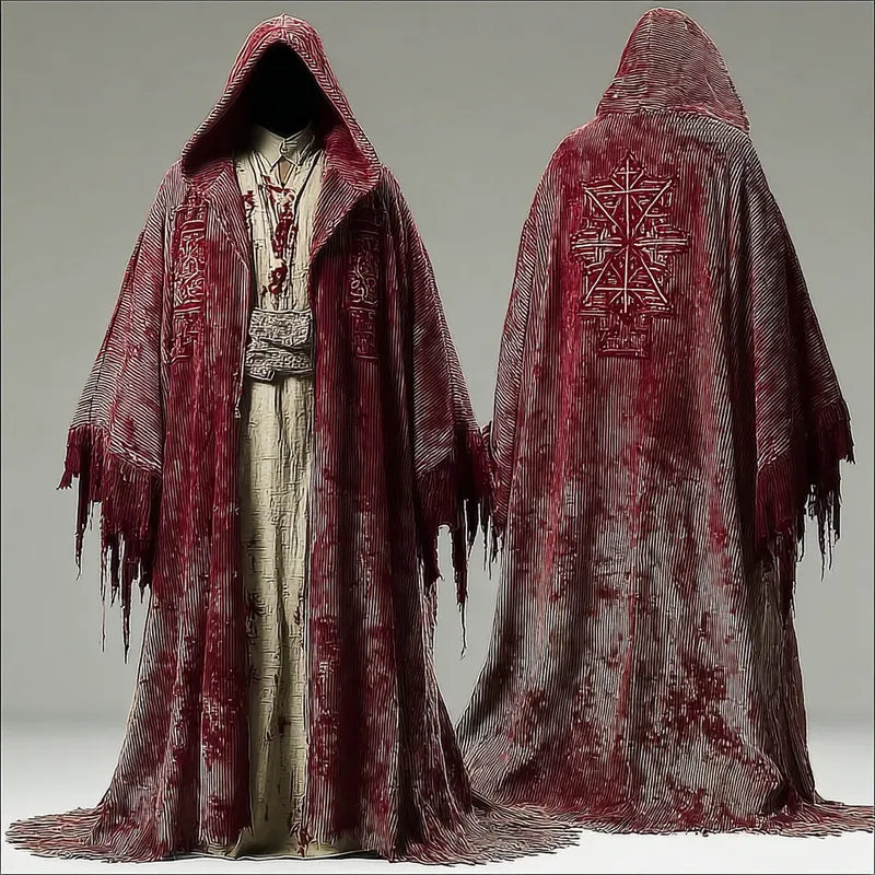 Men's Halloween themed hooded cape c3ef