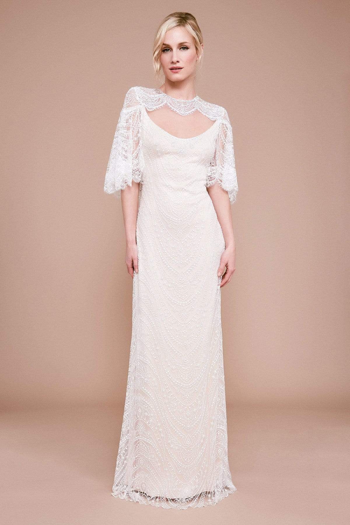 Tadashi Shoji - Atwood Open-back Lace Gown
