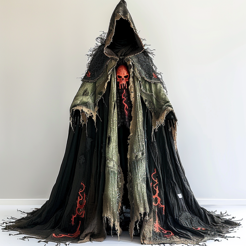 Men's Halloween autumn and winter hooded cloak db9c