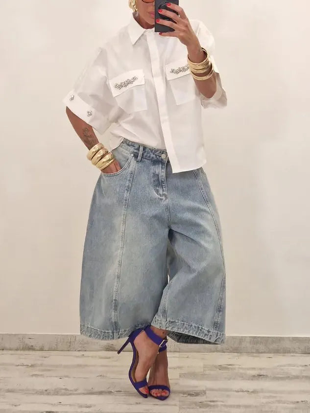 Denim Loosen Casual Jeans