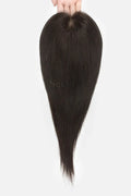 Flavia Silk Top Remy Human Hair Topper Dark Brown #2