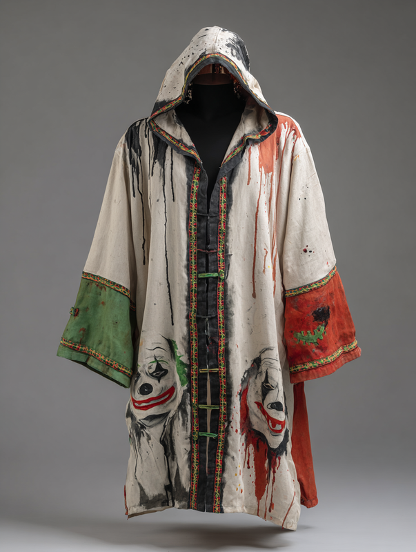 Halloween exaggerated design hooded cape 8a6b