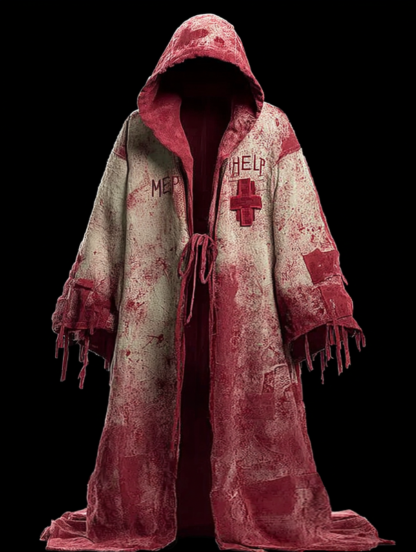 Men's Halloween themed hooded cape 45c3