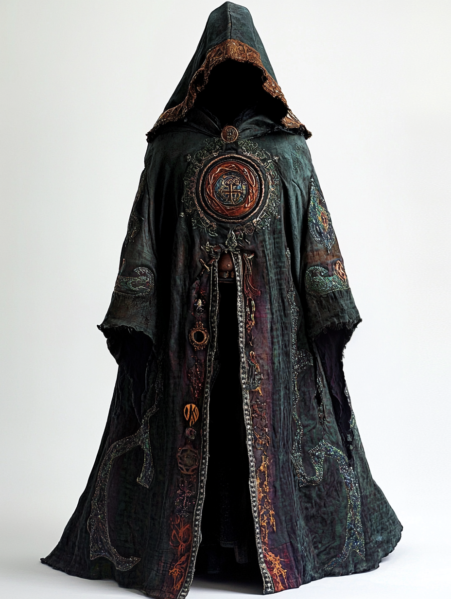 Badge distressed cape 5f88