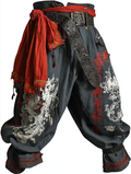 Men's Halloween themed contrasting pants for summer and autumn bcc8
