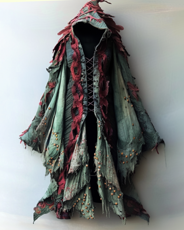 Women's Dark Style Cape Coat b466