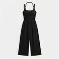 Solenne – Women's Ruched Bodice Wide Leg Jumpsuit