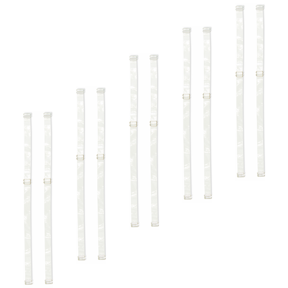 Capri Clear 5 Pack Shoulder Strap Sets
