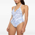 🏖️ Costume intero a halter celeste con stampa paisley