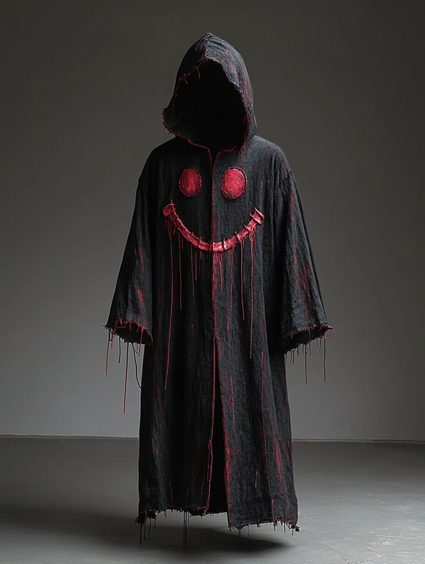 Halloween exaggerated design hooded cape 06b1