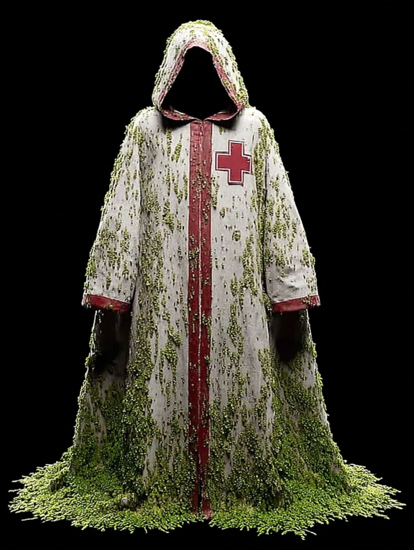 Men's Halloween themed hooded cape 1d76