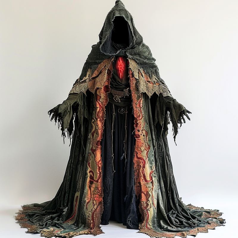 Men's Halloween autumn and winter hooded cloak c581