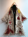 Halloween exaggerated design hooded cape  1cce