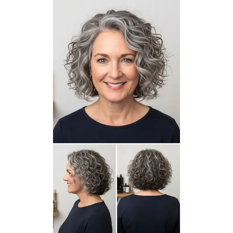 Hot Sale Curly Hair Toppers for Women with Thinning Hair-Cover Grays, Boost Volume