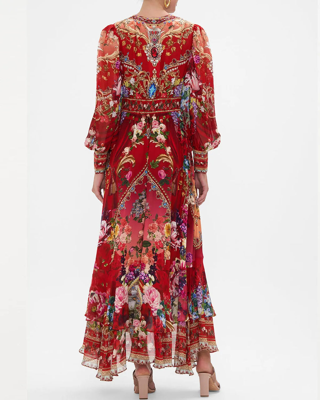 Long Button Front Dress