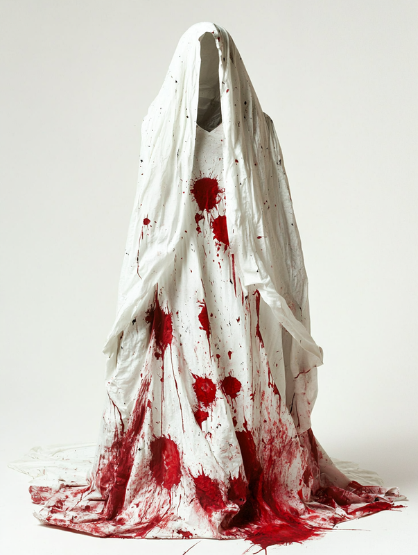 Women's Halloween Exaggerated Design Cape Dress e9b8