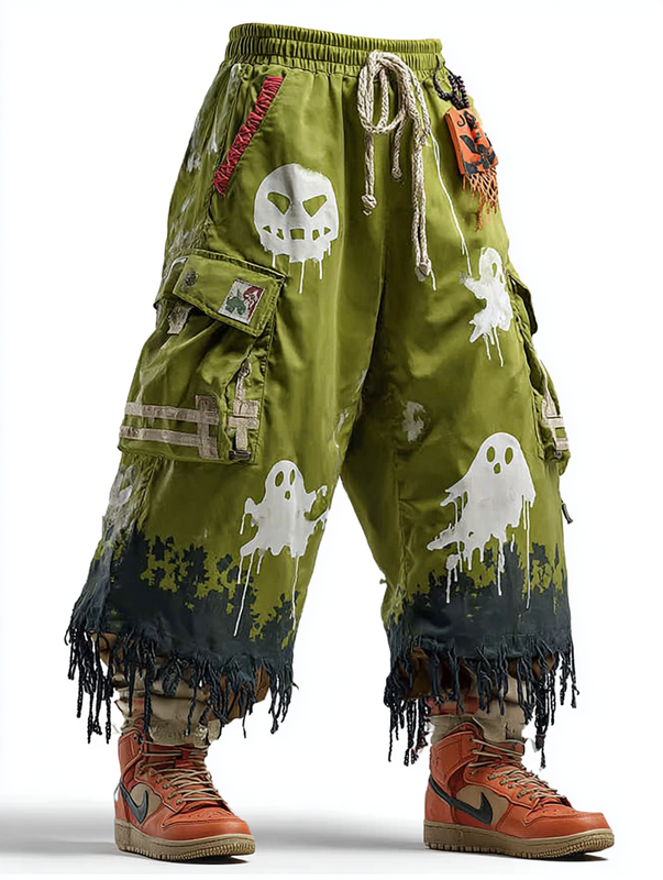 Men's autumn and winter Halloween theme fashion pants b6a2