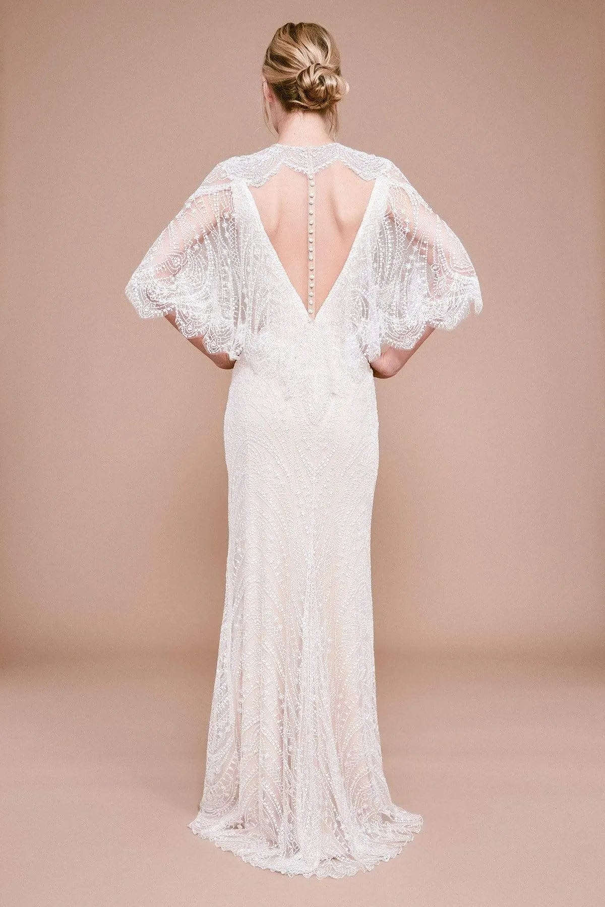 Tadashi Shoji - Atwood Open-back Lace Gown