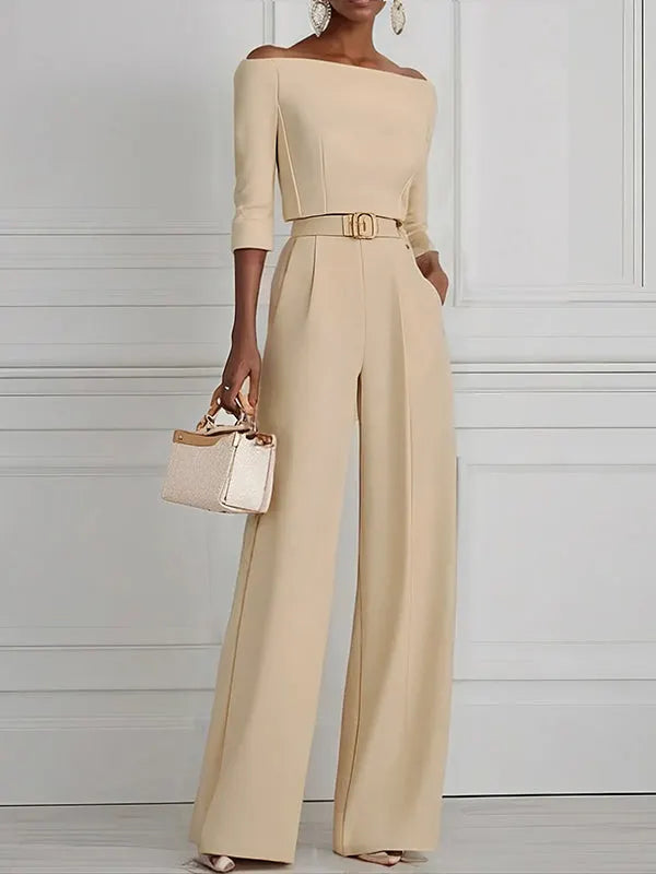 High Waisted Straight Leg Pleated Solid Color Split-Joint Pants Trousers