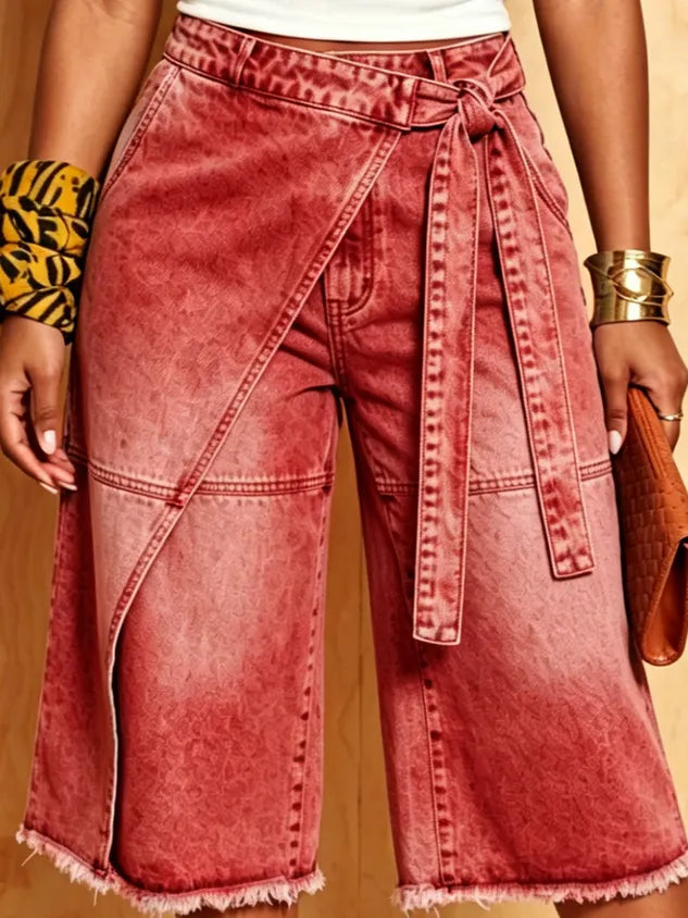 Denim Casual Solid Relaxed Jeans