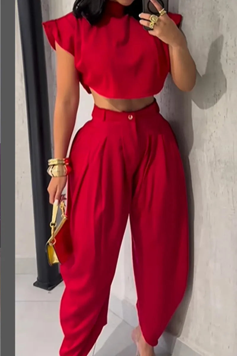 Women's Loose Fitting Shorts With A Slim Waist Vacation Top Or Loose Fitting Wide Leg Tapered Trousers