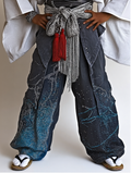 Summer and autumn Japanese men's loose contrast color retro trousers pants 2a55
