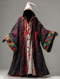 Halloween exaggerated design hooded cape 8c43