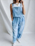 Denim Overalls for Women Relaxed Fit Classic Casual Style