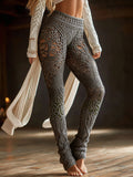 Vintage Viking Gradient Celtic Knot Art Knit Cozy Casual Leggings