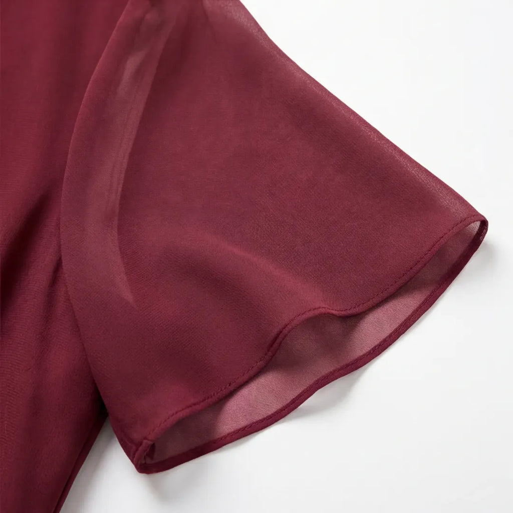 Velara – Women's Gathered Twist-Waist Dress