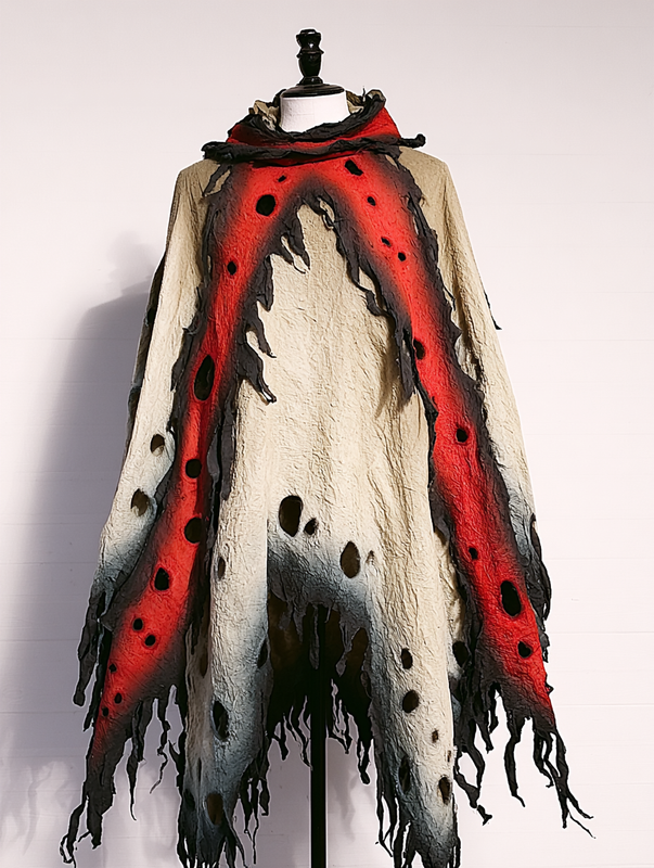 Men's Halloween autumn and winter hooded cloak jacket abea