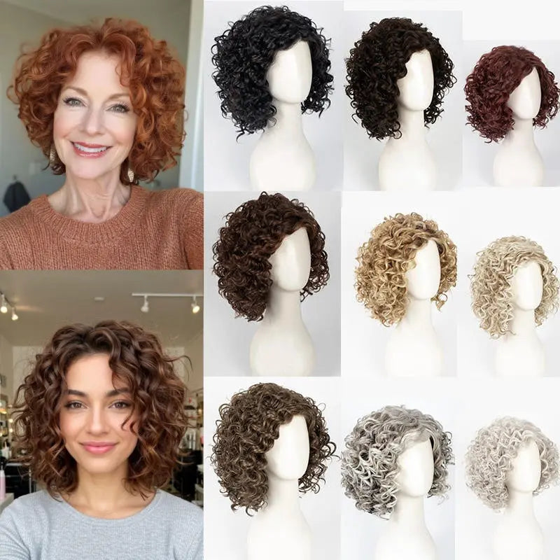 Hot Sale Curly Hair Toppers for Women with Thinning Hair-Cover Grays, Boost Volume